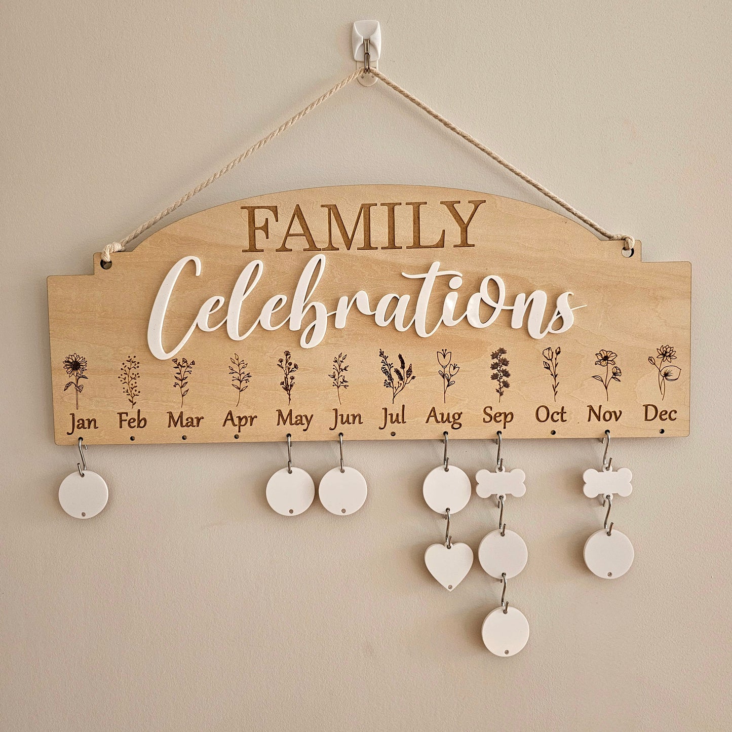Celebration Calendar Personalised