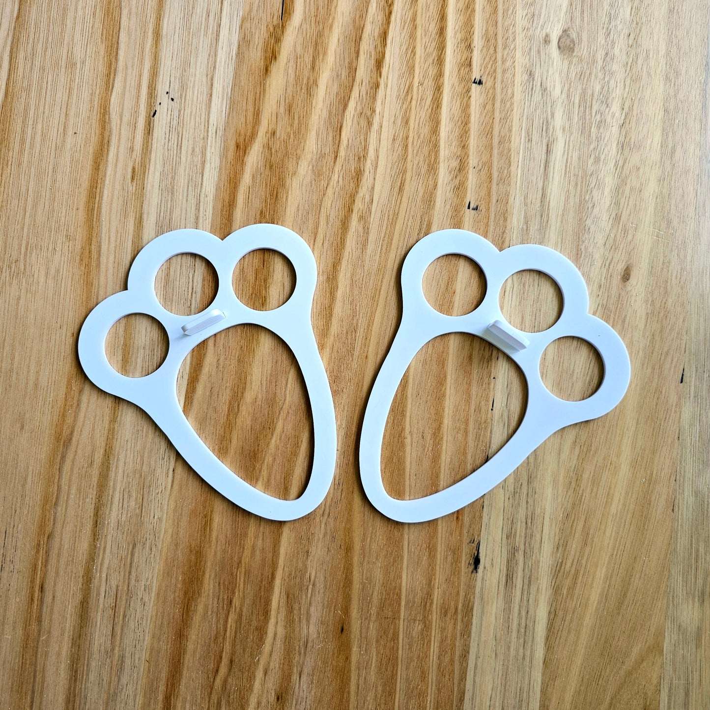 Easter Bunny Footprint Stencils