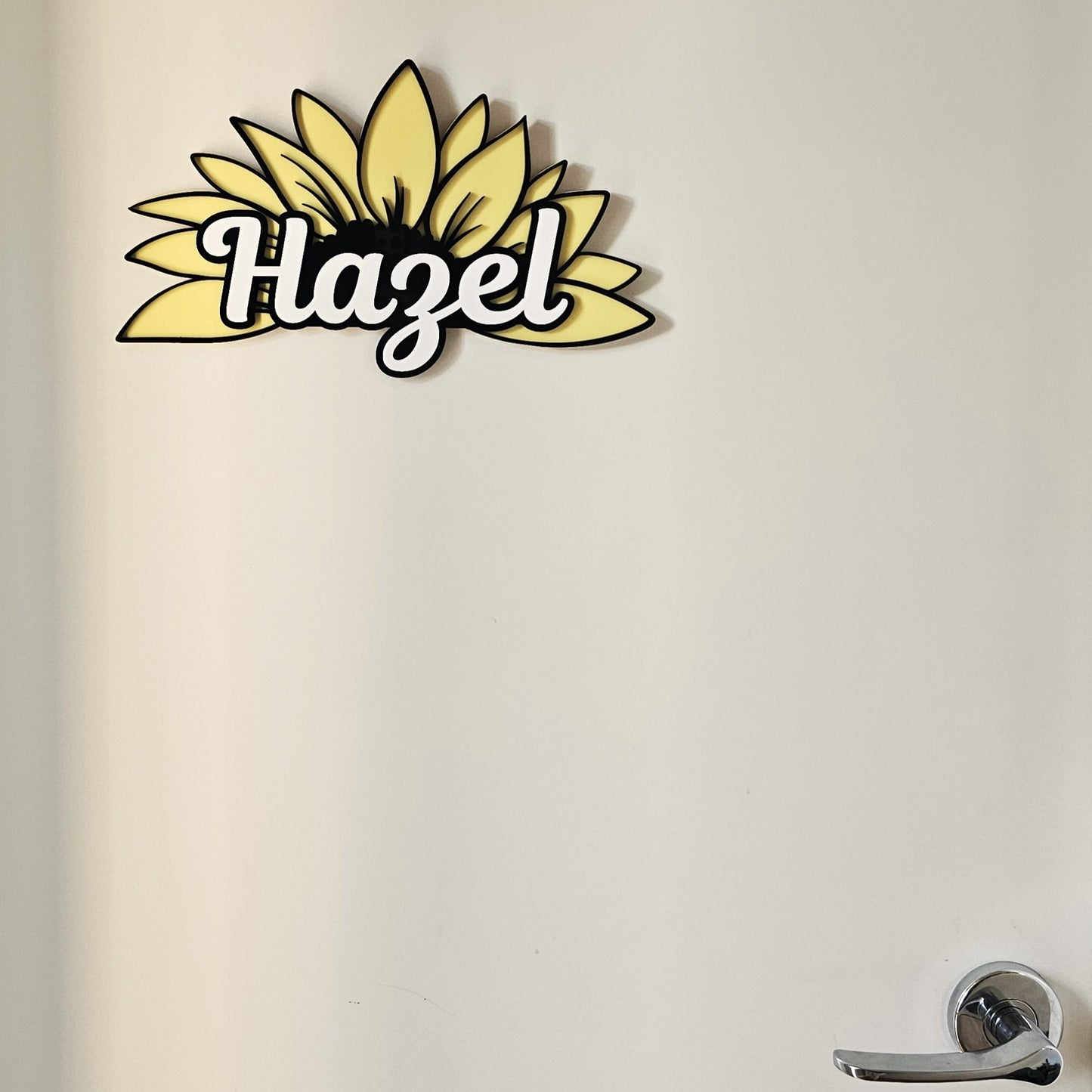 Sunflower Triple Layer Acrylic Name