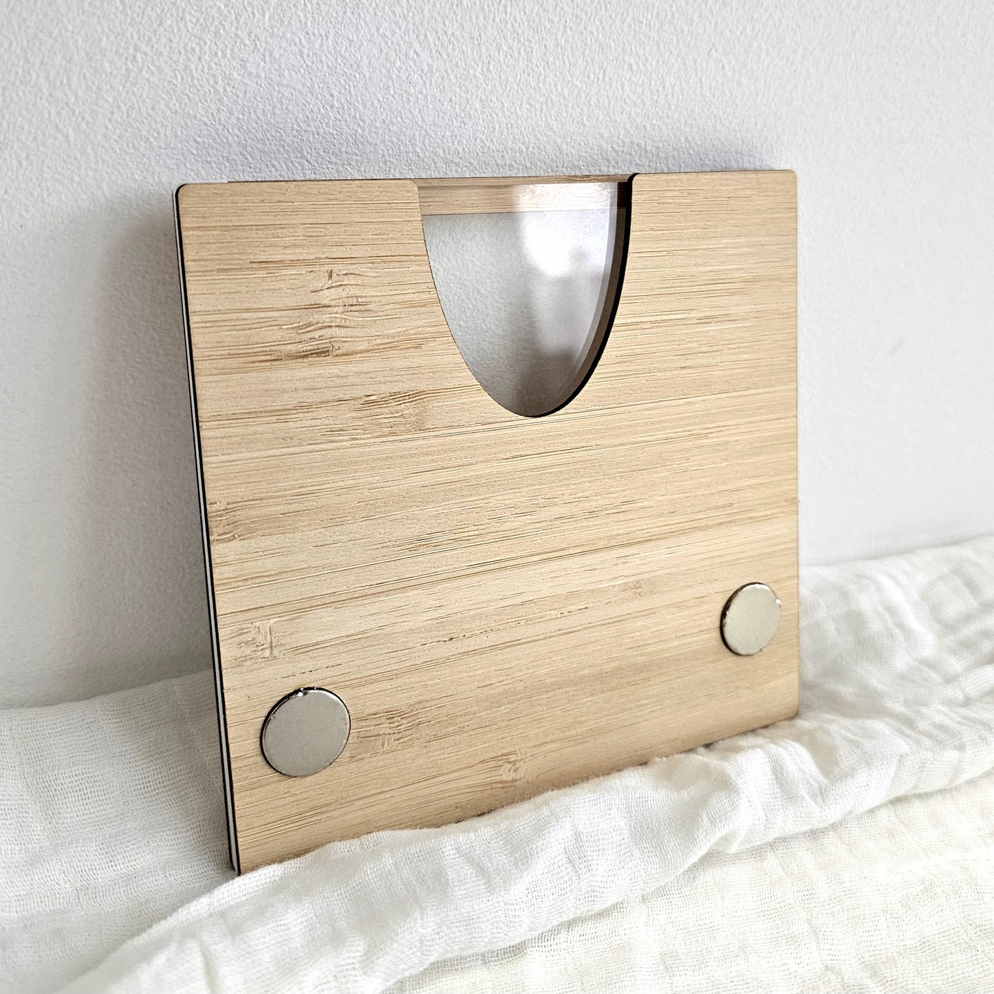 Magnetic Photo Frame Dad - Bamboo