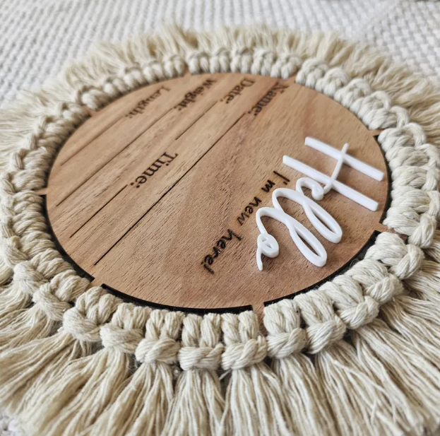 Newborn Announcement Bohemian Style