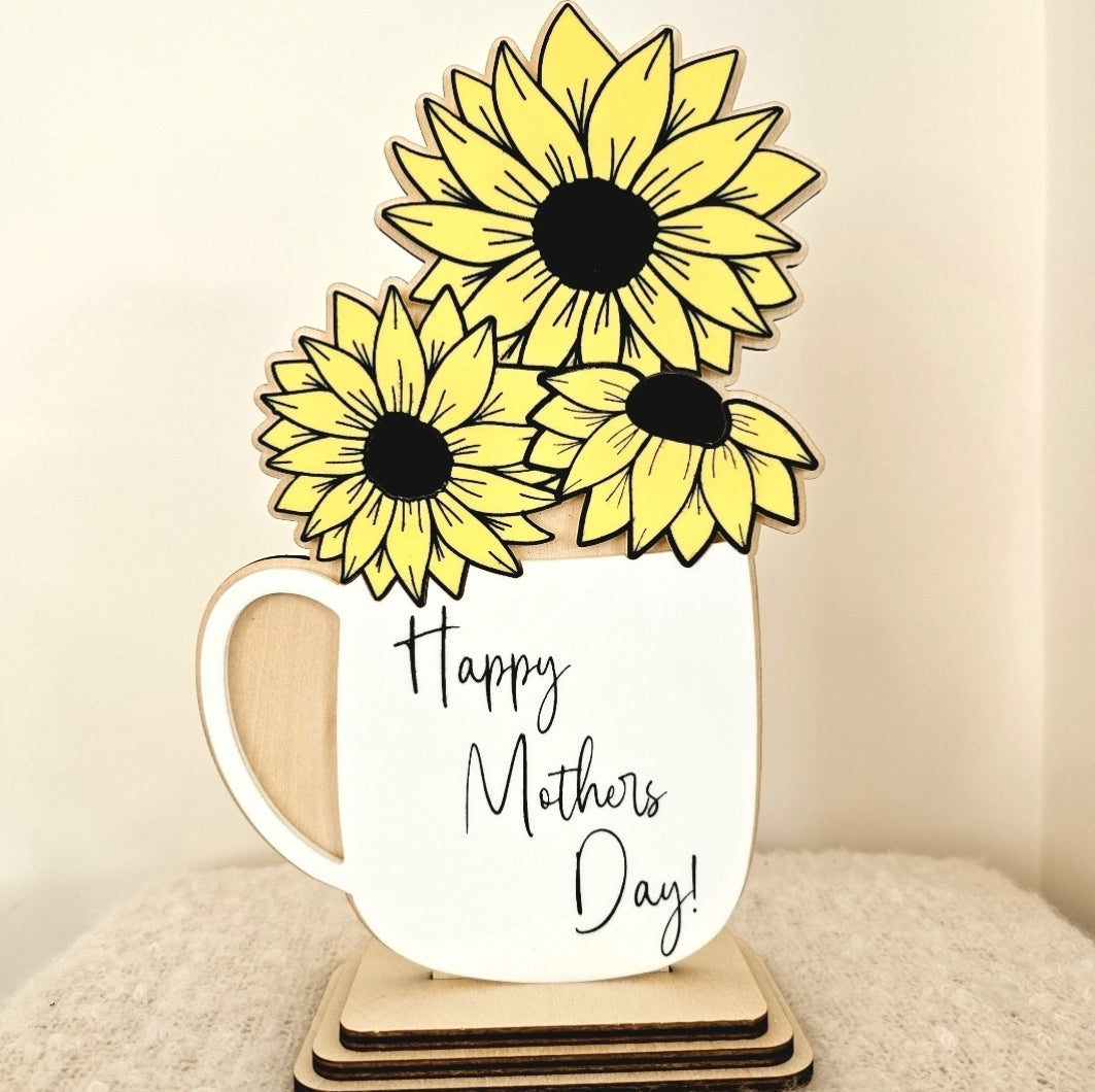 Sunflower Mug Sign For Mum