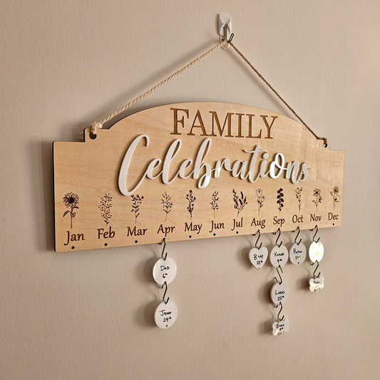 Celebration Calendar Personalised
