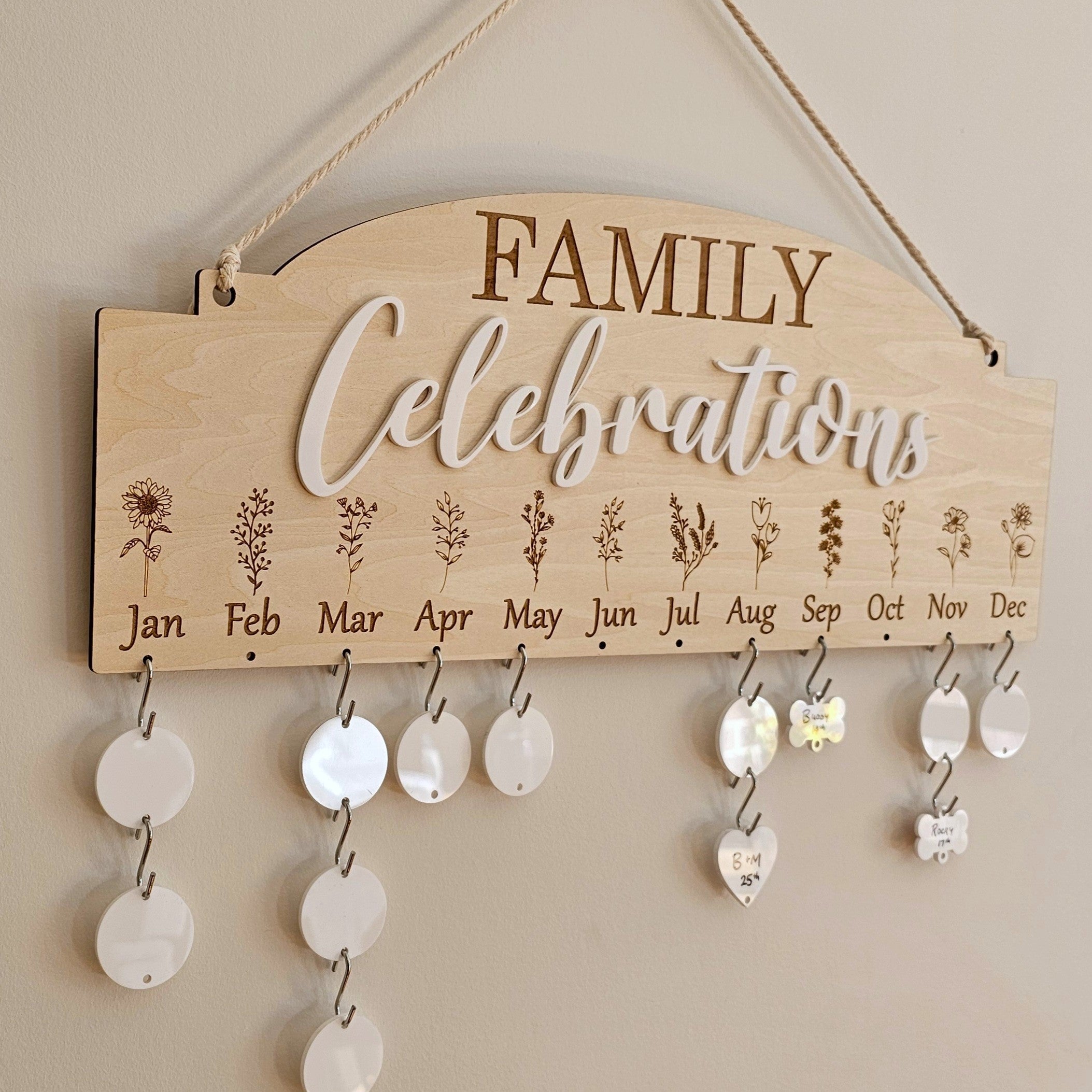 Family Celebrations Calendar – Sweet Blossom