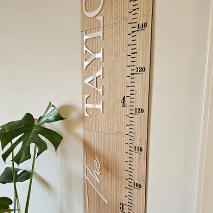 Family Personalised Height Chart - 200cm