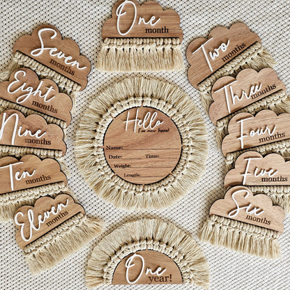 Baby Milestone Set - Bohemian