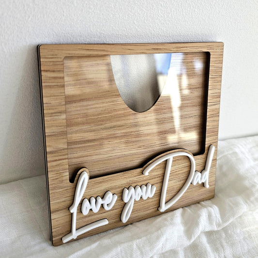 Magnetic Photo Frame Dad - Blackwood
