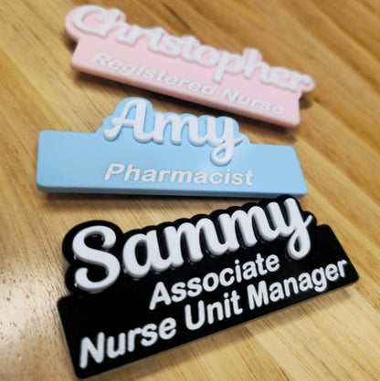 Name Badge (font 3)
