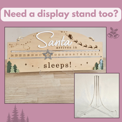 Personalised Santa Countdown Board