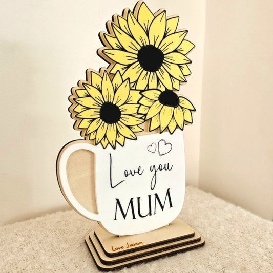 Sunflower Mug Sign For Mum