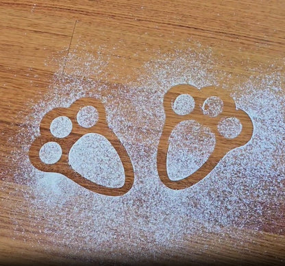 Easter Bunny Footprint Stencils