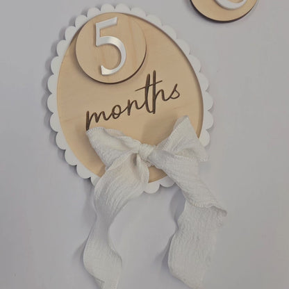Interchangeable Milestone Set - Scalloped Border